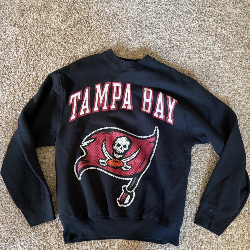 Vintage Pro Player Black Tampa Bay Crewneck Sweatshirt